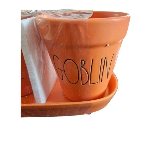 Rae Dunn Halloween Triplanter with base - Picture 3 of 5